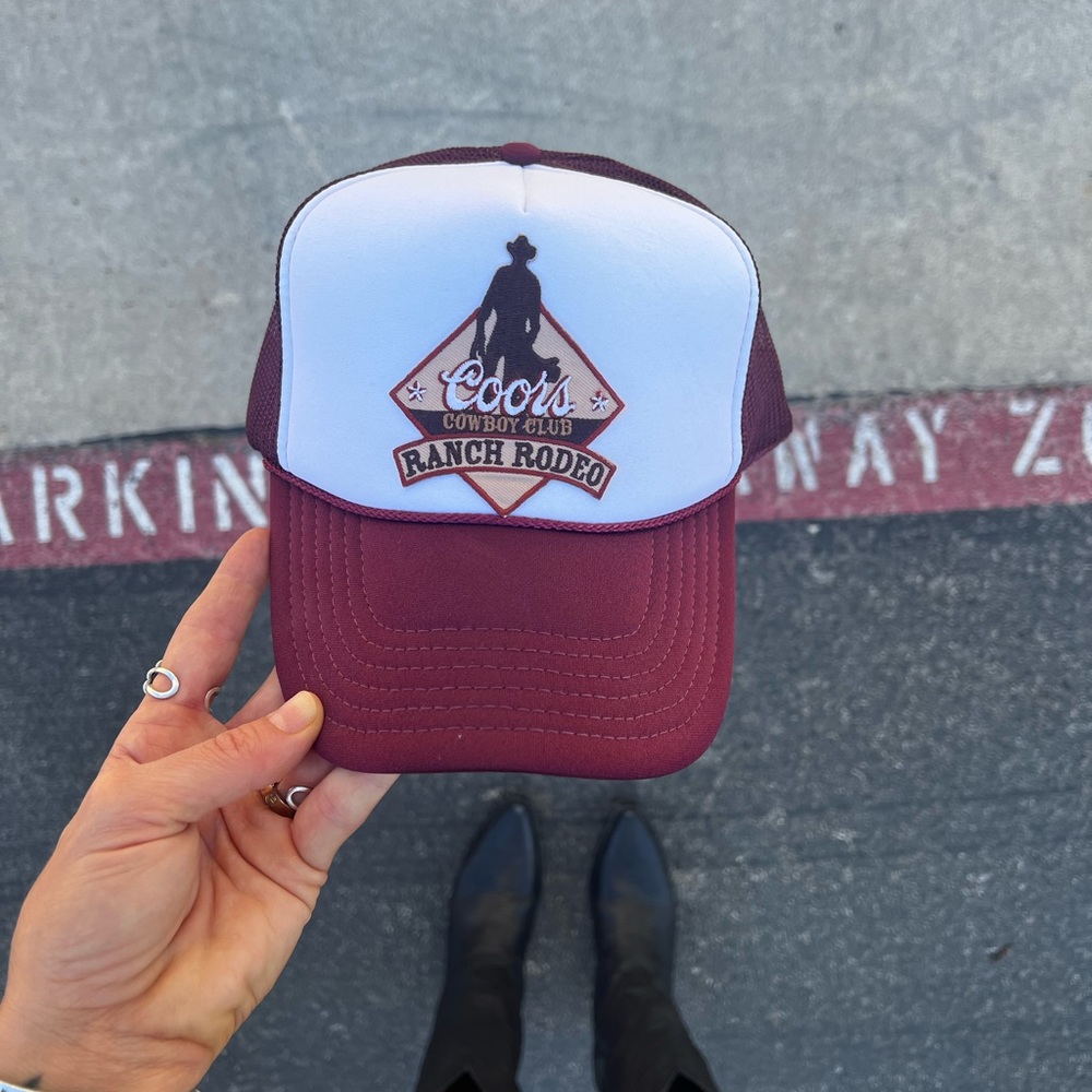 Coors cowboy trucker hat